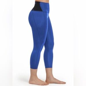 Blue Women's High-Waisted Leggings